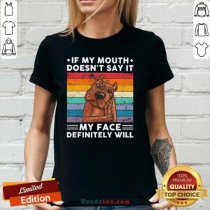 Cute Face Will 1 PitBull V-neck - Design by Handstee.com