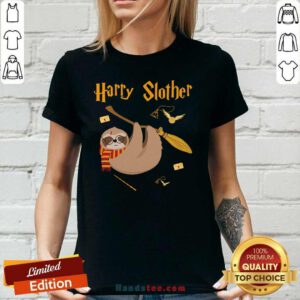 Cute Harry Potter Sloth Slother 65 V-neck - Design by Handstee.com