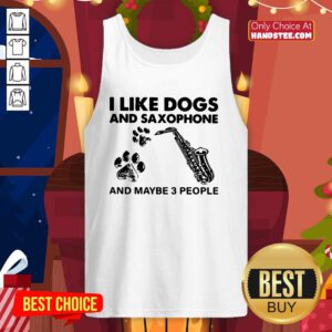 Cute I Like 4 Dogs Saxophone Tank Top - Design by Handstee.com