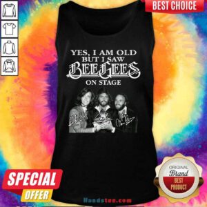 Cute I Saw Bee Gees 24 On Stage Tank Top - Design by Handstee.com