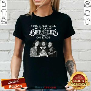 Cute I Saw Bee Gees 24 On Stage V-neck - Design by Handstee.com