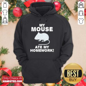 Cute My Mouse Ate My Homework Rodent 2 Hoodie - Design by Handstee.com