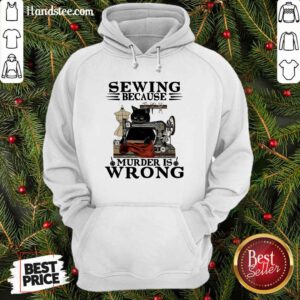 Cute Sewing 5 Murder Is Wrong Hoodie - Design by Handstee.com