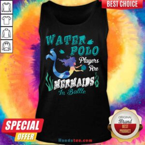 Cute Water Polo Mermaids In Battle 2 Tank Top - Design by Handstee.com