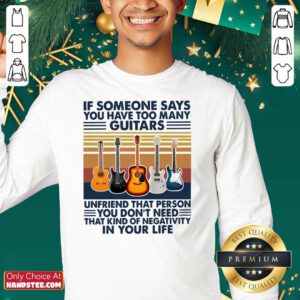 Cute You Have 5 Many Guitars SweatShirt - Design by Handstee.com