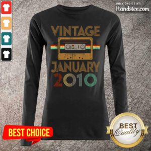 Delighted Born January 11th Birthday Long-Sleeved - Design By Handstee.com