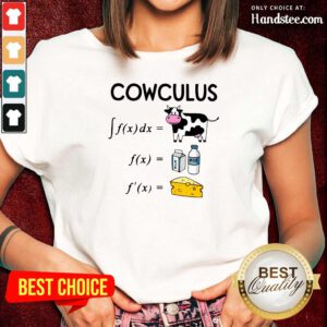 Depressed Cowculus 1 Math Antiderivative Ladies Tee - Design by Handstee.com