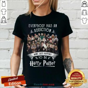 Everybody Has An Addiction Mine Just Happens To Be Harry Potter V-neck - Design by handstee.com