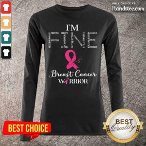 Excited Im Fine Breast Warri or Breast 4 Long-Sleeved - Design By Handstee.com