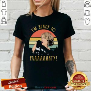 Excited Ready To 55 Party Vintage V-neck - Design by Handstee.com