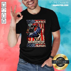 Excited Truckers 3 Backbone Of America Shirt - Design by Handstee.com