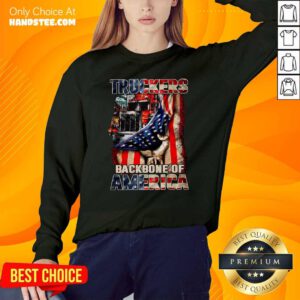 Excited Truckers 3 Backbone Of America Sweater - Design by Handstee.com