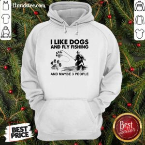 Funny 6 I Like Dogs And Fishing Hoodie - Design by Handstee.com