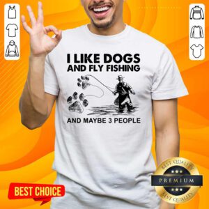 Funny 6 I Like Dogs And Fishing Shirt - Design by Handstee.com