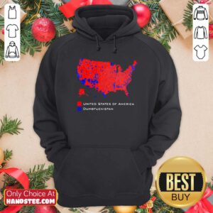 Funny Republican Version United States America Vs. Dumbfuckistan Hoodie