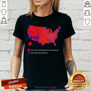 Funny Republican Version United States America Vs. Dumbfuckistan V-neck