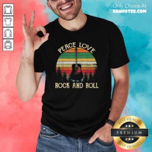Good Peace Love Rock And Roll 3 Shirt - Design by Handstee.com