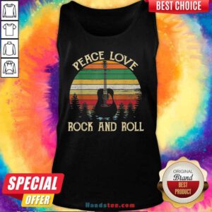 Good Peace Love Rock And Roll 3 Tank Top - Design by Handstee.com