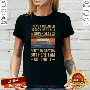 Great 2 Pontoon Captain I Am Killing V-neck - Design by Handstee.com