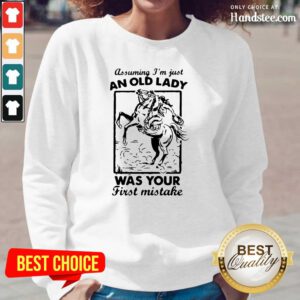 Great An Old Lady Was Your Cowboy 2 Long-Sleeved