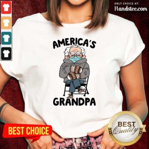 Great Bernie Sanders Americas Grandpa 1 Ladies Tee