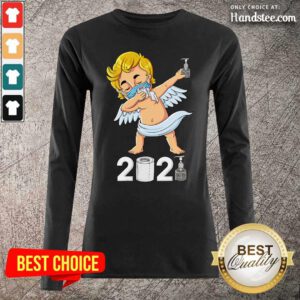 Great Cupid In A Mask Valentines 2021 Long-Sleeved - Design By Handstee.com