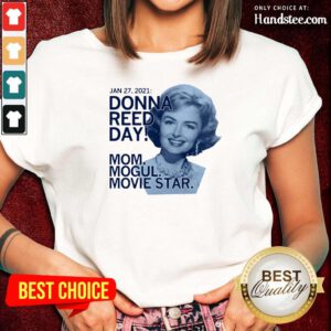 Great Donna Reed Day Mogul Movie Star 3 Ladies Tee - Design By Handstee.com