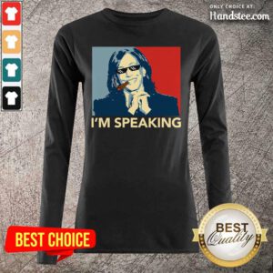 Great Im Speaking Funny Kamala Harris 2 Long-Sleeved - Design By Handstee.com