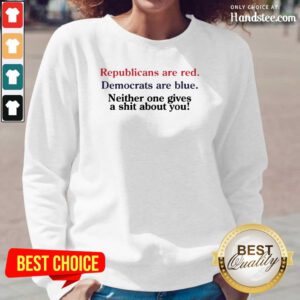 Great Republicans Are Red Democrats Are Blue 2 Long-Sleeved