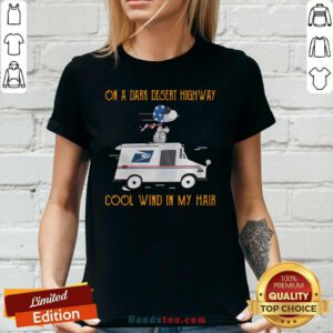 Great Snoopy On A Dark Desert Super 2 Ladies Tee - Design By Handstee.com