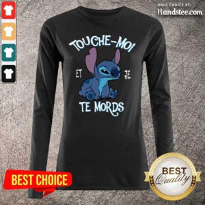 Great Stitch Touche Moi Et Je Te Mords 5 Long-Sleeved