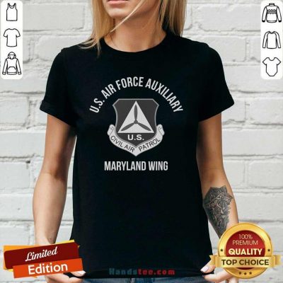 Great US Air Maryland Wing 2 Ladies Tee - Design By Handstee.com