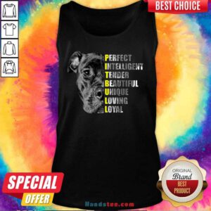 Happy 2 Pit Bull Intelligent Tank Top - Design by Handstee.com