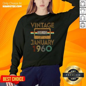 Happy Born January 1960 Birthday Gift Sweater - Design By Handstee.com