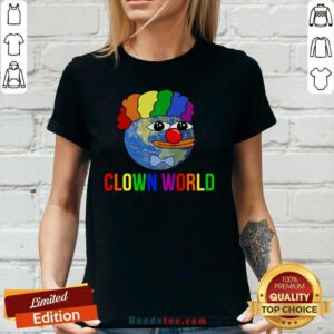 Happy Clown 67 World V-neck - Design by Handstee.com