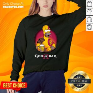 Happy Homero Simpson God Of Bar 4 Sweater