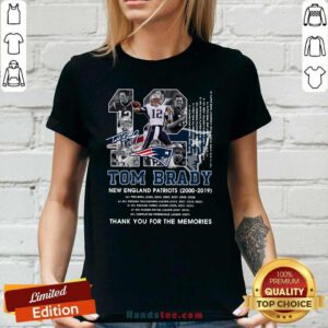 Happy Number 12 Tom Brady Ladies Tee - Design By Handstee.com