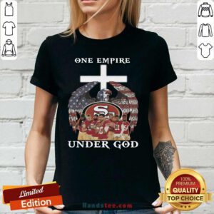 Happy San Feancisco American Flag Eagle Ladies Tee - Design By Handstee.com