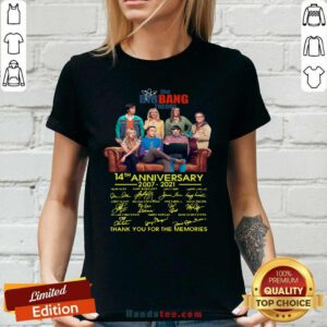 Happy The BigBang Theory 14th Anniversary 2007 2021 Ladies Tee