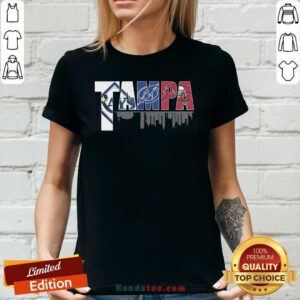 Happy Very Tampa Bay Rays Lightning Buccaneers 2 Ladies Tee - Design By Handstee.com