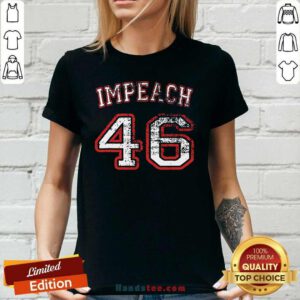 Cross Impeach 46 Anti Biden Ladies Tee