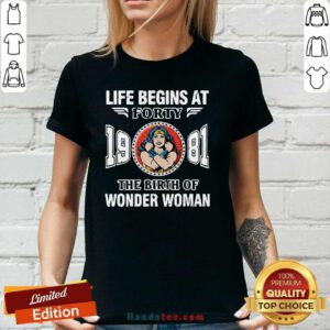 Hot 1981 Wonder Woman V-neck - Design by Handstee.com