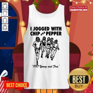 Hot I Jogged With Chip Pepper 1987 Tank Top - Design by Handstee.com
