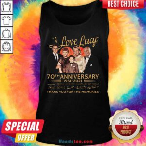 Hot I Love Lucky 70th Anniversary Tank Top - Design by Handstee.com