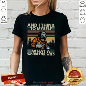 Hot Myself 21 A Wonderful Welder V-neck - Design by Handstee.com