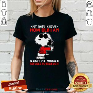 Hot Snoopy How Old I Am 11 V-neck - Design by Handstee.com