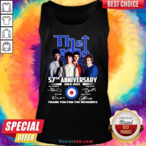 Hot The Who 57th Anniversary Tank Top - Design by Handstee.com