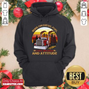 Hot Trucker Run On Diesel Fuel 37 Hoodie - Design by Handstee.com