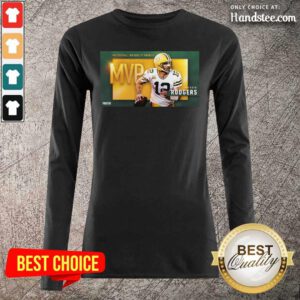 Hurt Aaron Rodgers MVP Football Writers Of America 2021 Long-Sleeved