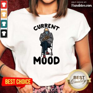 Hurt Bernie Sanders Face Mask Current Mood 5 Ladies Tee